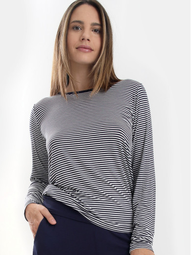 Tričko dlhý rukáv CASUAL COMFORT STRIPE Sassa 59500