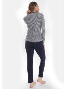 Tričko dlhý rukáv CASUAL COMFORT STRIPE