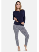 Tričko dlhý rukáv CASUAL COMFORT STRIPE