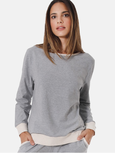 Tričko dlhý rukáv CASUAL COMFORT MELANGE Sassa 59600